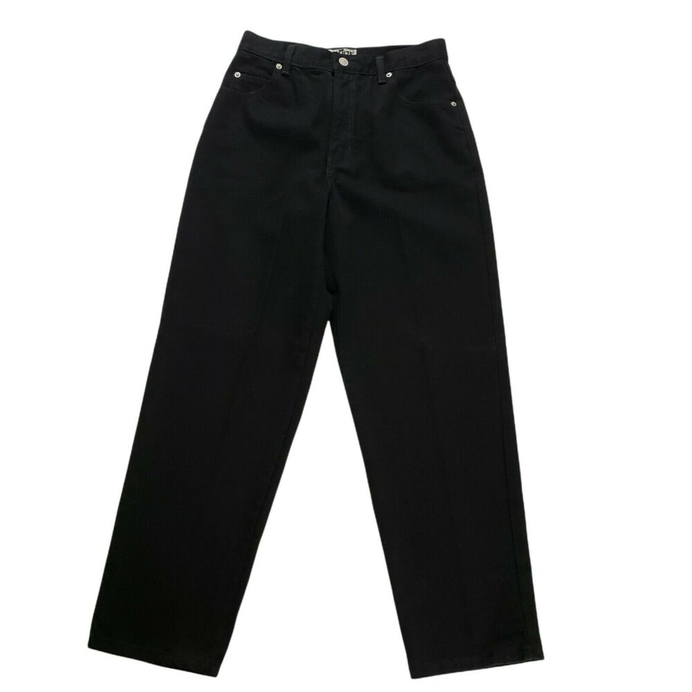 Vintage 90’s Forenza Black High Waisted Mom Denim Jeans Petite12 Made USA Y2K